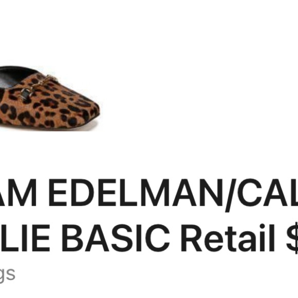 Sam Edelman Leopard Print Mules - Picture 4 of 9